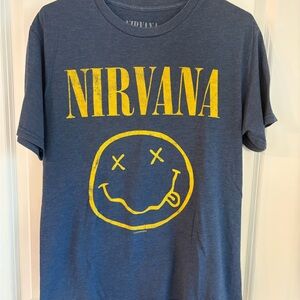 NIRVANA Graphic Tee - Men’s - Blue and Yellow
